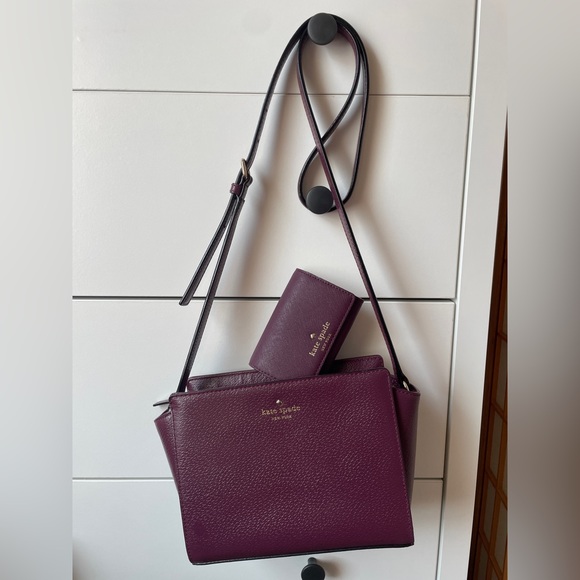 Kate Spade Grand Street Hayden Crossbody & Mikas Pond Christine in Deep Plum - Picture 3 of 17